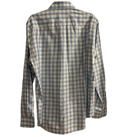 Peter Millar Men's Plaid Long Sleeve Button-Up Shirt Blue Size L - Picture 9 of 16